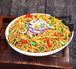 Double Egg Veg Manchurian Noodles