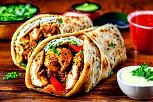 Chicken Schezwan Roll