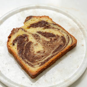 Marble Loaf Cake Slice