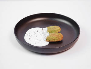 Pistachio Medallion Lavender Sauce