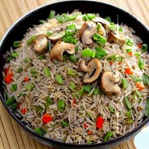 Pork Mushroom Fried Rice 