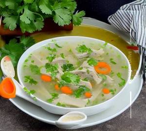 Lemon Coriander Chicken Soup