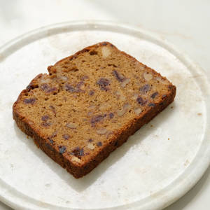 Date & Walnut Loaf Cake Slice