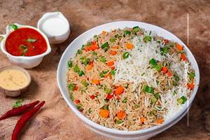 Triple Schezwan Veg Fried Rice