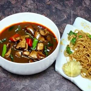 Pork Mushroom Chowmein Gravy