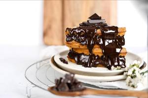 Belgian Dark Chocolate Waffle 