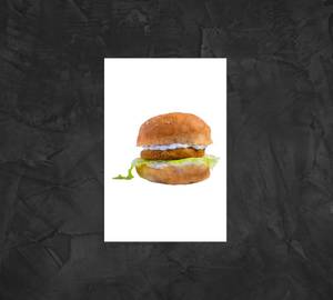 Chicken patty burger