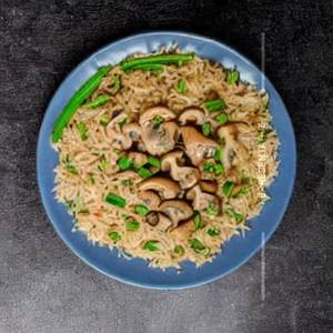 Schezwan Chicken Mushroom Rice