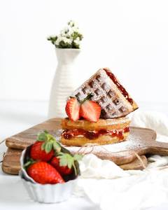 Strawberry White Chocolate Waffle  