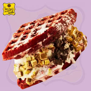 Triple Cookie Sundae Waffle Sandwich