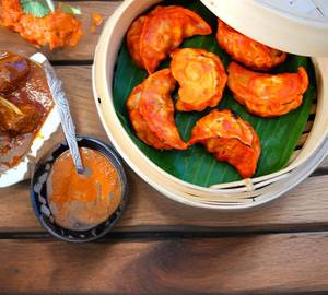 Schezwan Veg Fried Momos [5 Pieces]
