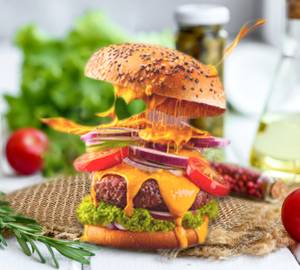 Peri peri chicken burger