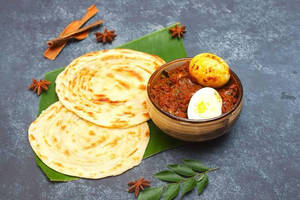 Lachcha Paratha(2 Pieces) + Egg Kosha( 2 Pieces)