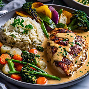 Creamy Cajun Grilled Chicken Steak