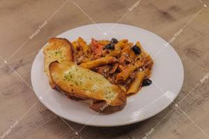 Penne Pasta In Italian Pink Sauce