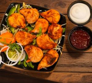 Corn and veg fried momos                                           