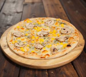 Mushroom sweet corn pizza