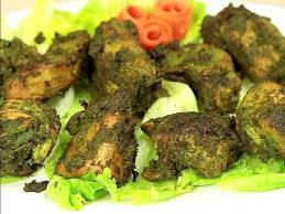 Green pahadi chicken