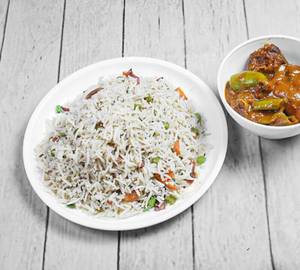 Veg Fried Rice With Chicken Kasa 1Pc