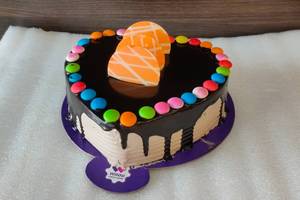 Heart Shaped Chocolate Cake [500 Grams]