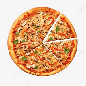 Mushroom & Corn Pizza
