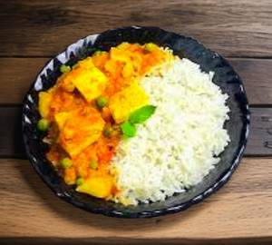 Matar Paneer Chawal