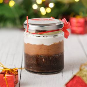 Trio Chocolate Mousse Jar Cake