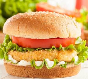 Regular aloo tikki burger