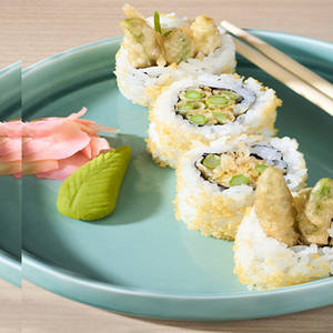 Asparagus Tempura Sushi