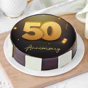 50th Anniversary Celebration Theme Cake
