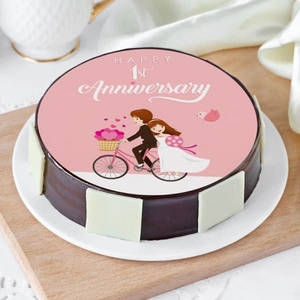 1st Anniversary Theme Cake