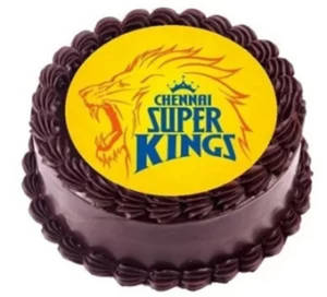 Chennai Super King Theme Cake