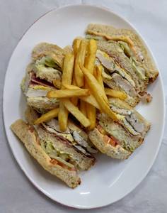 C. T Club Sandwich (With Bacon)