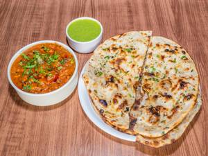 Mushroom masala thali meal