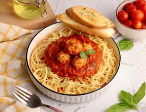 Spaghetti Chicken Meatballs