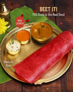 Beetroot Ghee Sada Dosa