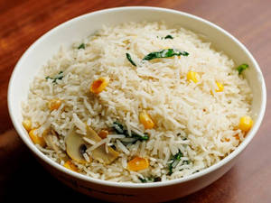 Spinach Corn&mushroom Veg Rice