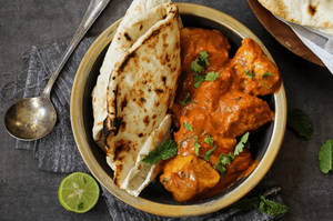 Butter Chicken With Butter Naan Combo