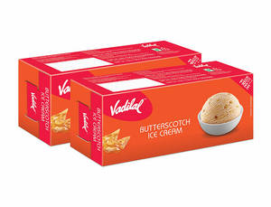 Butter Scotch Ice Cream (700 Ml Pack Of 2)