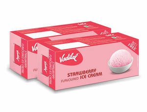 Strawberry Ice Cream (700 Ml Pack Of 2