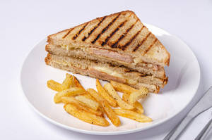 Chicken Ham-grilled Cheese Sandwich
