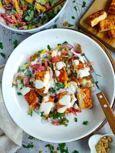 Paneer tikka salad