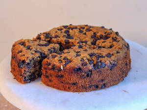 Whole Wheat Peanut Butter Dark Chocolate Cake