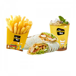 Cheese Crunchos Wrap + Salted Fries + Lemonade