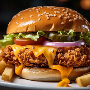 American Fried Chicken Burger