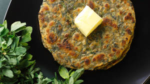 Methi Cheese Paratha