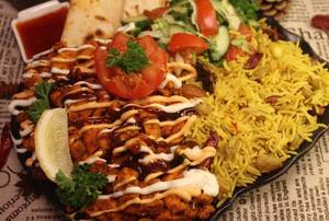 Chicken Biriyani Shawarma Roll