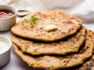 Onion Cheese Paratha