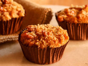 Gluten Free Sugar Free Banana Walnut Muffins (6 Pcs)