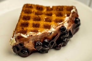 Blueberry Cream Cheese Waffle